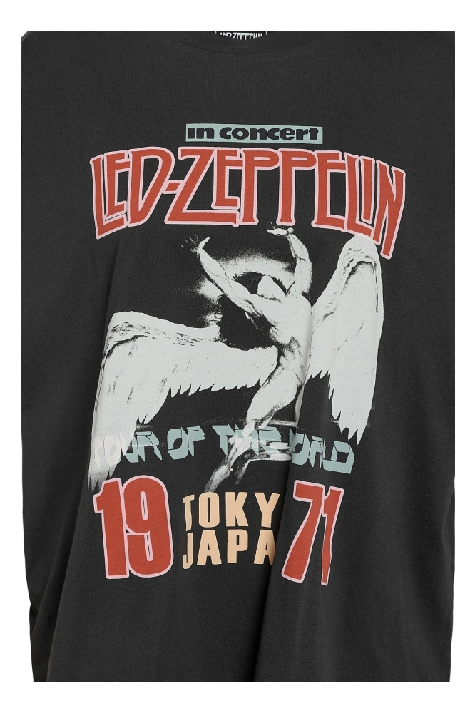 NMIDA S/S LED ZEPPELIN T-SHIRT JRS 27035082 OBSIDIAN